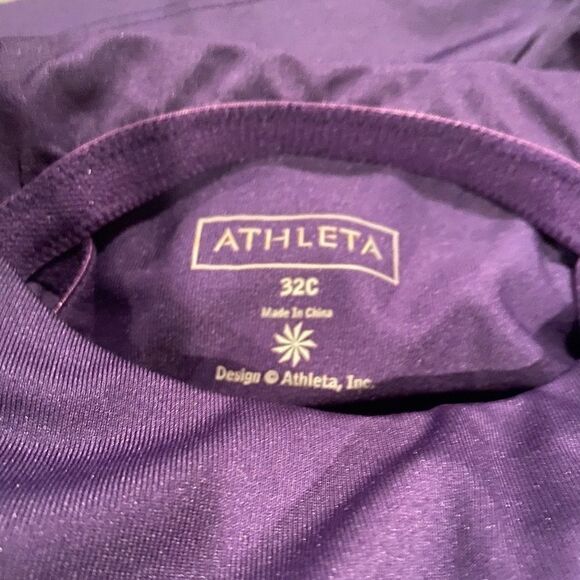 Athleta Tankini Top Swimsuit Sz 32 C Purple - Picture 4 of 12